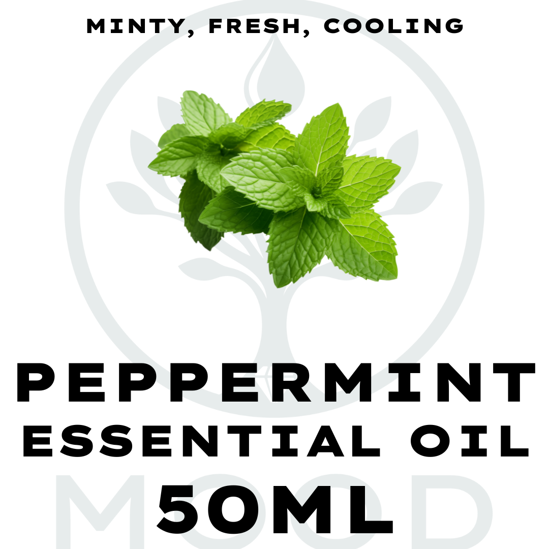 Peppermint Essential Oil 50ml – Ideal for Diffusing & DIY Use - Mood Essential Oils